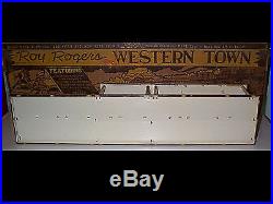 Marxy Western Town Tin Playset Jail Side Building Only #2 Nice