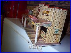 Marxy Western Town Tin PlaysetJail Side Building Only Nice