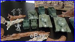 Massive Lot Vintage Marx WWII Battlefield Playset #4769 200+ Figures Vehicles