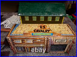 Massive lot Vintage 60's Marx & Tim Mee toys people Buildings animals