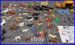 Massive lot Vintage 60's Marx & Tim Mee toys people Buildings animals