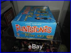 Mega Rare 1962 Marx Flintstones Miniature Playset Hanna Barbera Vintage Tinykins