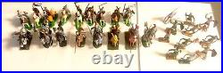 Miced Lot Of Elasotine Marx & Assorted Knoght Figures 53 Pieces Total