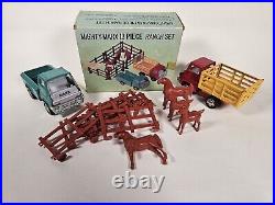 Mighty-Marx 13 Piece Ranch Set. 1960s-1970s. Western. Marx Toys. Japan