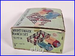 Mighty-Marx 13 Piece Ranch Set. 1960s-1970s. Western. Marx Toys. Japan