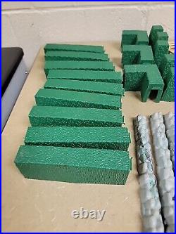 Mixed Lot Marx Rock Stone Wall Fence Trees Hedges Playset Accessory, over 160