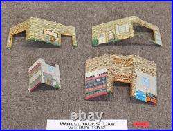 Modern Service Center Lithographed Metal Series 1000 Marx 1950's Toy Car Playset