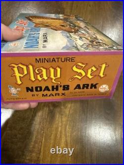 NEW Vintage 1960's Marx Mini Noahs Ark Play Set Original Complete Sealed NEW