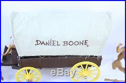 NICE VINTAGE MARX LARGE 6 DANIEL BOONE FRONTIER PLAYSET COVERED WAGON With BOX
