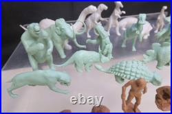 Nice Lot Vintage 1950s Marx Prehistoric Times Playset Dinosaur Plastic Figures