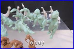 Nice Lot Vintage 1950s Marx Prehistoric Times Playset Dinosaur Plastic Figures