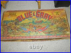 Nice Vintage Marx Giant Blue & Grey Battle Playset in Box