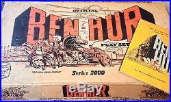OFFICIAL Vintage 1959 Ben Hur playset SERIES 2000 with box and movie book
