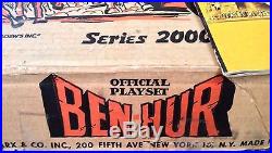 OFFICIAL Vintage 1959 Ben Hur playset SERIES 2000 with box and movie book