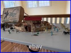 OFFICIAL WALT DISNEY'S ZORRO PLAY SET MARX largely complete set 1958