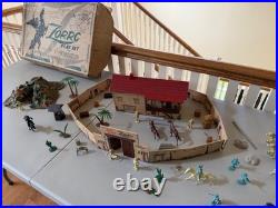 OFFICIAL WALT DISNEY'S ZORRO PLAY SET MARX largely complete set 1958