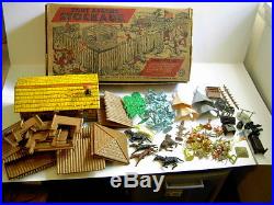 Old Marx Fort Apache Stockade Play Set Boxed