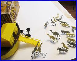 Old Vintage Marx Playset Toy Htf Noah's Ark W Animals And Original Box
