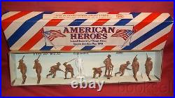 ORIGINAL MARX 1955 RARE AMERICAN HEROES COLONEL ROOSEVELT & ROUGH RIDERS WithBOX