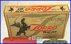 Official Walt Disney's Zorro Play Set by MARX #3745 Series 1000