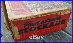 Original 1950's MARX Fort Apache Stockade BOX ILLUSTRATED Box 100% Authentic