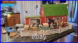 Original 1950s Marx Lazy Day Farm Playset Play Set INCOMPLETE