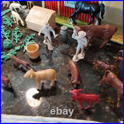 Original 1950s Marx Lazy Day Farm Playset Play Set INCOMPLETE