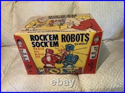 Original 1960's Marx Rock'em Sock'em Robots Complete In Box with Liners