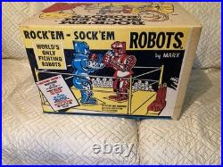 Original 1960's Marx Rock'em Sock'em Robots Complete In Box with Liners Original 1960's Marx Rock'em Sock'em Robots Complete In Box with Liners