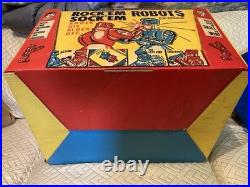 Original 1960's Marx Rock'em Sock'em Robots Complete In Box with Liners