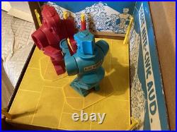Original 1960's Marx Rock'em Sock'em Robots Complete In Box with Liners