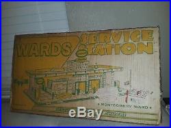 Original Marx Wards Service Station Playset, Montgomery Wards Catalog 3473