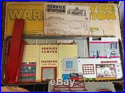 Original Marx Wards Service Station Playset, Montgomery Wards Catalog 3473