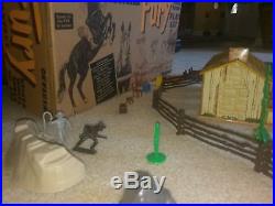 Original OOAK 1950's Marx, etc FURY! TV Playset with NEW Box! Graves, Diamond