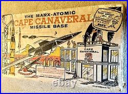 Original Vintage Marx Atomic Cape Canaveral Missile Base Playset 90+ Pieces