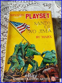 Original circa 1963 Marx Minature Sands of Iwo Jima Playset Never played with