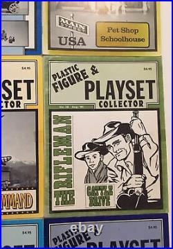 Plastic Figure and Playset Collector PFPC Magazine Marx Vintage Lot Of 9 Bundle