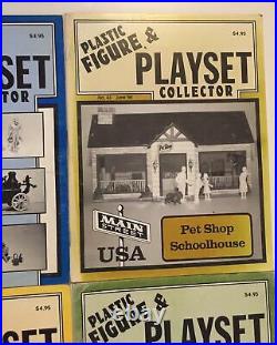 Plastic Figure and Playset Collector PFPC Magazine Marx Vintage Lot Of 9 Bundle