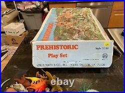 Prehistoric Play Set In Box By Marx 1971 Rare Set 3398