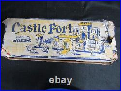 Prince Valiant Castle Fort Playset Marx Vintage 1955 Knights Incomplete