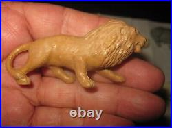 RARE 15 Marx 1951 60mm WILD ANIMAL Plastic Playset Figures near complete set