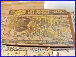 RARE 1950's MARX WALT DISNEY DAVY CROCKETT AT THE ALAMO PLAYSET ORIGINAL BOX
