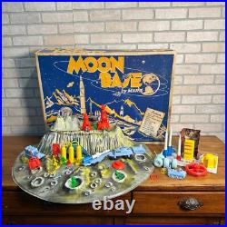 RARE 1960s Marx Moon Base Playset with Original Box Sci-Fi Space Toy