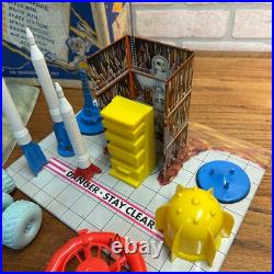 RARE 1960s Marx Moon Base Playset with Original Box Sci-Fi Space Toy