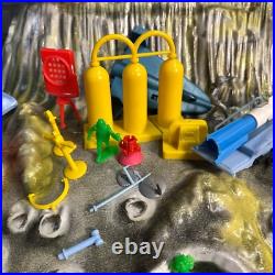 RARE 1960s Marx Moon Base Playset with Original Box Sci-Fi Space Toy