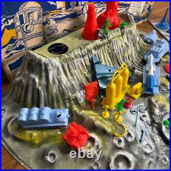 RARE 1960s Marx Moon Base Playset with Original Box Sci-Fi Space Toy