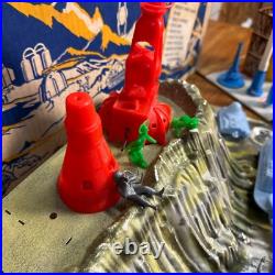 RARE 1960s Marx Moon Base Playset with Original Box Sci-Fi Space Toy