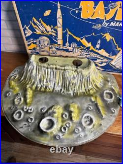 RARE 1960s Marx Moon Base Playset with Original Box Sci-Fi Space Toy