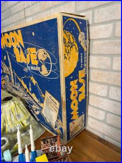 RARE 1960s Marx Moon Base Playset with Original Box Sci-Fi Space Toy