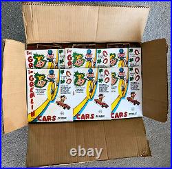 RARE 1969 MARX Wholesale Orig Case with 36 New / Blister 3 TOBBOGAN SPEED FLYERS